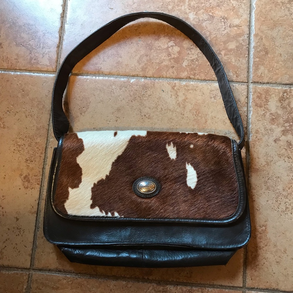 American West Cowhide Purse